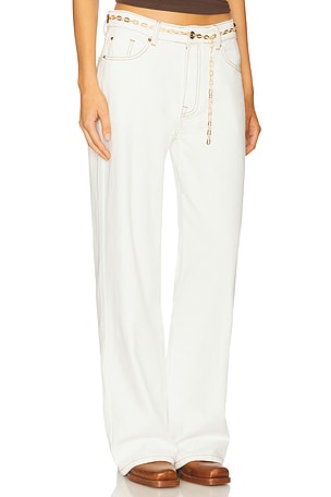LIONESS Afterglow Wide Leg in White