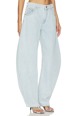 LIONESS Horseshoe Jeans in Blue. Size XS. Also