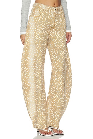 LIONESS Horseshoe Jeans in Tan. Size XXL. Also