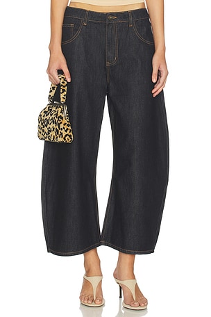 Horseshoe Cropped Jeans LIONESS