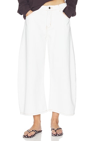 Horseshoe Cropped Jeans LIONESS