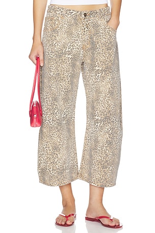 Horseshoe Cropped Jeans LIONESS
