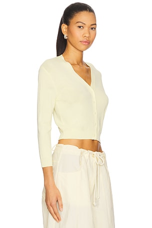 LIONESS Golden Hour Cardigan in Lemon