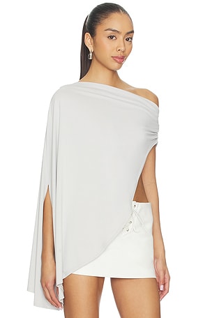 LIONESS Reborn Poncho in Light Grey