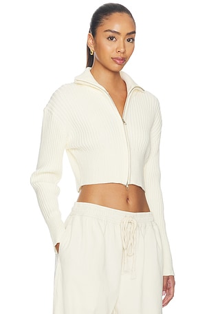 LIONESS Priority Knit Cardigan in Cream
