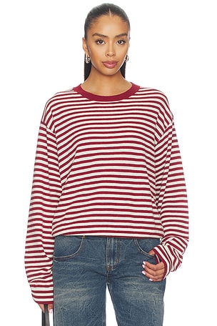 LIONESS Olsen Knit Sweater in Wine