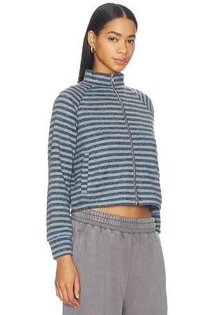 LIONESS Bloom Knit Jacket in Baby Blue. Size XXS. Also