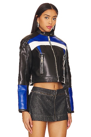 LIONESS Nueve Biker Jacket in Black