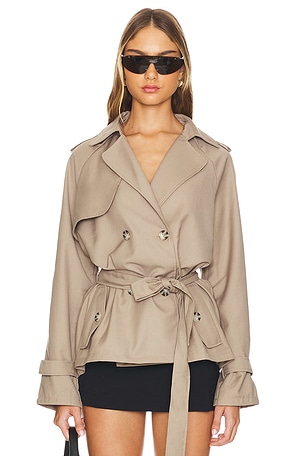 Cropped Trencherous Coat LIONESS