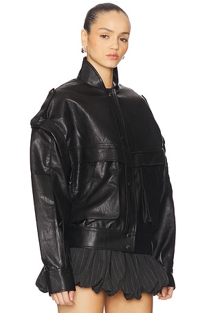 LIONESS Madame Bomber Jacket in Black