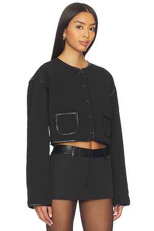 LIONESS Twilight Crop Jacket in Black