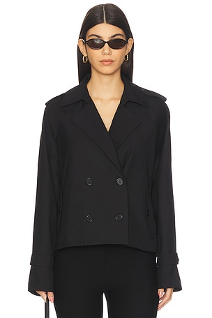 x REVOLVE Cropped Trencherous Coat LIONESS