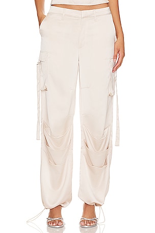 LIONESS Butterfly Cargo Pant in Cream