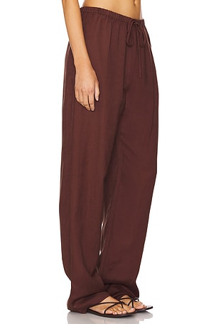 LIONESS Ride With Me Pant in Chocolate