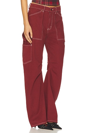 LIONESS Miami Vice Pant in Red