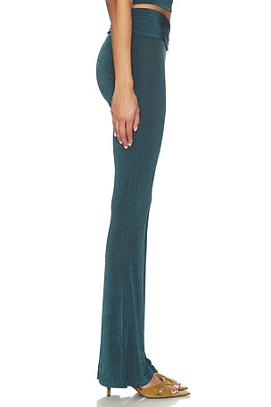 LIONESS Butterfly Pant in Teal. Size M. Also