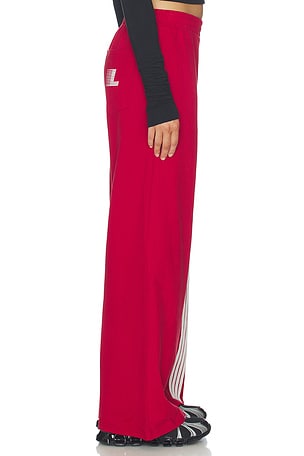 LIONESS Red Eye Track Pant in Red