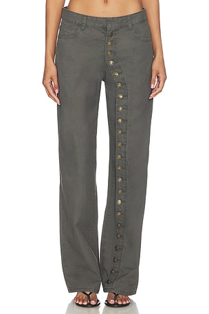 LIONESS Penny Pant in Green. Size XXS. Also
