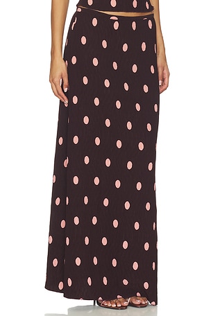 LIONESS x REVOLVE Ford Maxi Skirt in Burgundy