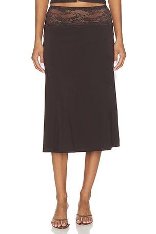 First Kiss Midi Skirt LIONESS