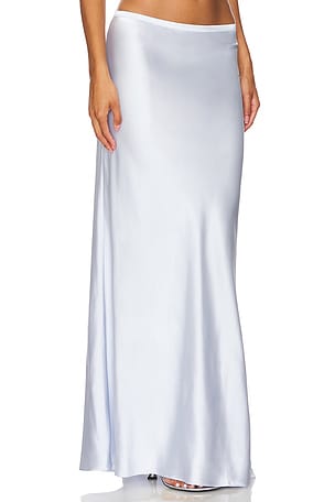 LIONESS Hudson Maxi Skirt in Baby Blue