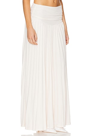 LIONESS Field Of Dreams Maxi Skirt in Ivory