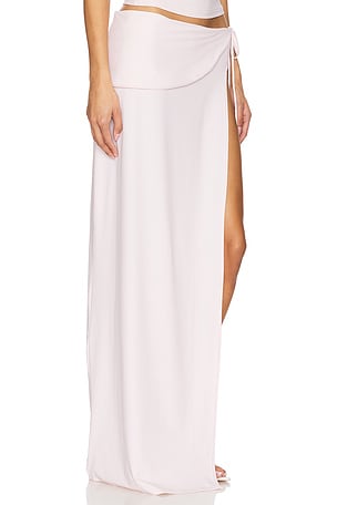 LIONESS Juliette Maxi Skirt in Blush