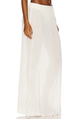LIONESS Ford Maxi Skirt in Ivory. Size XXS. Also