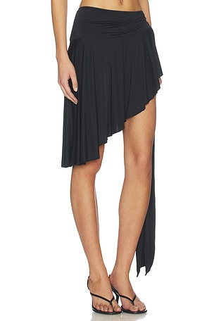 LIONESS Safari Midi Skirt in Black