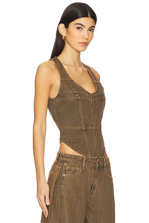 LIONESS Westwood Top in Brown