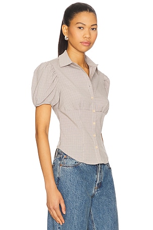 LIONESS Mon Cheri Blouse in Neutral