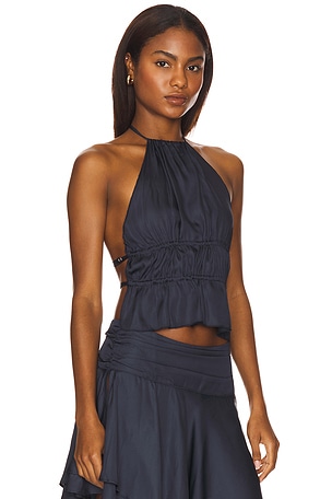 LIONESS Legacy Halter Top in Navy