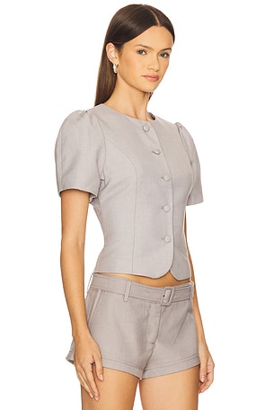 LIONESS Femme Blouse in Grey. Size XXS. Also