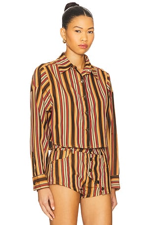 LIONESS Sundrenched Shirt in Brown