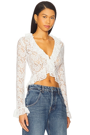 LIONESS Long Nights Long Sleeve in White