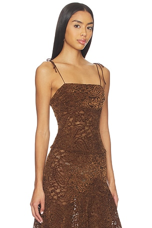 LIONESS Humphrey Cami Top in Chocolate