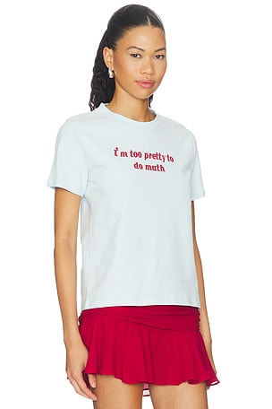 LIONESS Too Pretty Tee in Baby Blue