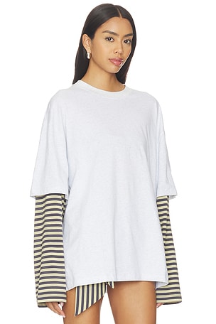 LIONESS Bottega Shirt in Grey,Beige