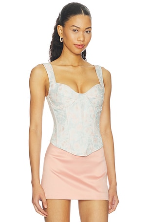 LIONESS Roma Corset in Baby Blue