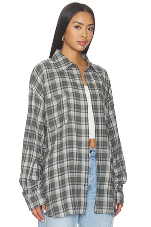 LIONESS Clarity Shirt in Grey. Size S. Also