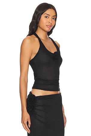 LIONESS Soul Mate Halter Top in Black