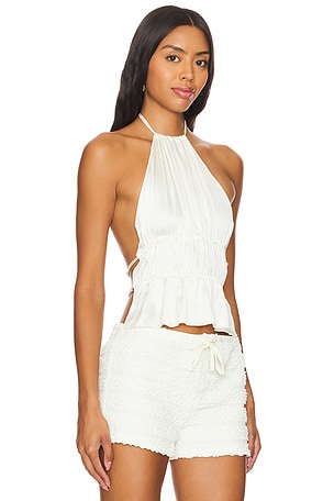 LIONESS Legacy Halter Top in Ivory