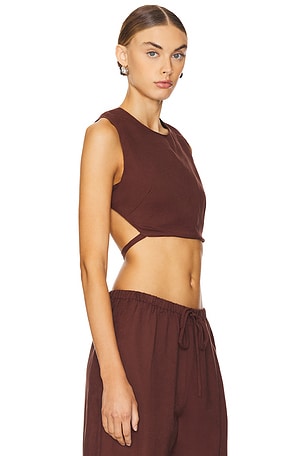 LIONESS Off Duty Top in Chocolate