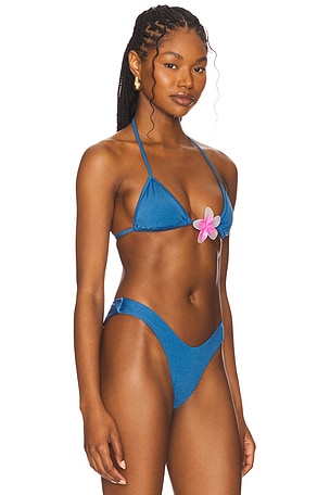 LIONESS x REVOLVE Riviera Bikini Top in Blue
