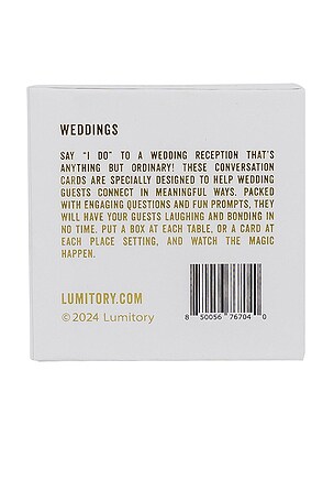 Lumitory Wedding Conversation Cards in Cream