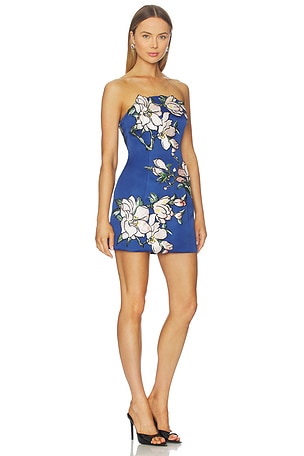 LEO LIN Zaria Mini Dress in Blue
