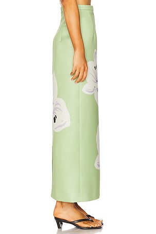 LEO LIN Clementine Maxi Skirt in Green