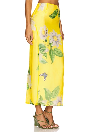 LEO LIN Jing Maxi Skirt in Yellow