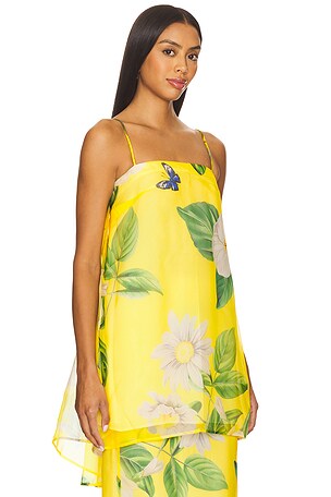 LEO LIN Sylvia Top in Yellow. Size Aus 8/US 4. Also