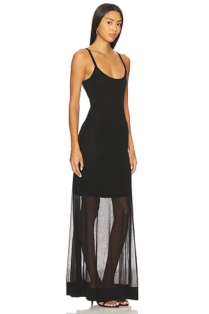 La Ligne Sheer Knit Dress in Black